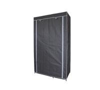 Urban Living - Armoire avec housse en tissu - 100 x H. 170 cm - Noir