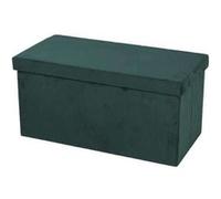 Urban Living - Banc de rangement pliable Kube en velours côtelé - Céladon - KUBE G