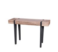 Urban Living "BRAMS Console avec TREPIED en Metal Noir 120X40XH76CM