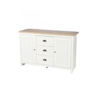Urban Living - Buffet 2 portes et 3 tiroirs en bois HANOI - Blanc