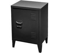Urban Living - Casier 1 porte Industriel Black en métal - Noir Noir G