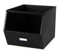 Urban Living - Casier de rangement en métal avec étiquette - Noir - DOCK Noir G