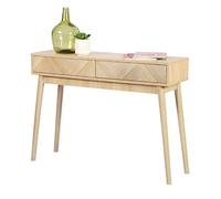 Urban Living Console Shelby 151165 | 100x30xH75 cm, 2 Tiroirs, Système Push-Pull, Design Contemporain