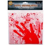 Urban Living - Décoration d'Halloween - Nappe tachée de sang - 137 x 220 cm Blanc G