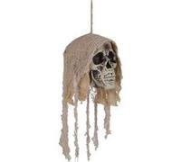 Urban Living - Décoration d'Halloween - Tête de mort à suspendre - Blanc Blanc G