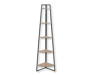 Urban living Étagère Angle Désert 5 Niveaux Bois Acier