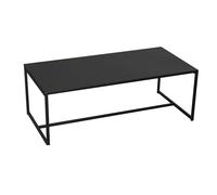 Urban living "Madison Table Basse en Metal Noir 100X50XH36CM