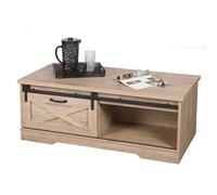 Urban Living "Manhattan Table Basse avec 1 Porte COULISSANTE 117X59XH45CM