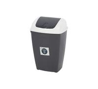 Urban living "PASHA POUBELLE FLIP 10L BICOLORE BLANCHE ET MOONROCK