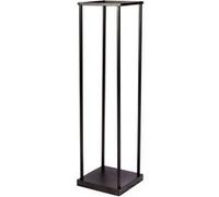 Urban Living - Porte buches vertical en métal - Noir - DOCK Noir G
