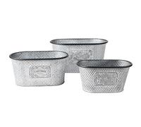 Urban Living SUNNYDAYS Garden & Metal Bloom Set DE 3 JARDINIERES en Metal