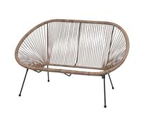 Urban Living SUNNYDAYS Le Cabana Sofa 2 Places en RESINE Taupe 137X92XH85CM