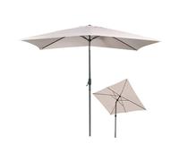 Urban Living SUNNYDAYS PARASOL 2X3MTR INCLINABLE SABLE MAT ALUMINIUM BALEINE ACIER
