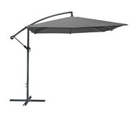 Urban Living SUNNYDAYS PARASOL DEPORTE CARRE GRIS ANTHRACITE 250X250CM TOILE 180GR