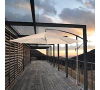 Urban Living SUNNYDAYS PARASOL DEPORTE ROND SABLE DIAM 300CM TOILE 180GR