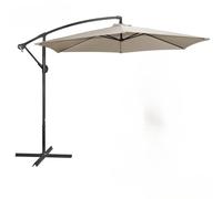 Urban Living SUNNYDAYS PARASOL DEPORTE ROND TAUPE DIAM 300CM TOILE 180GR