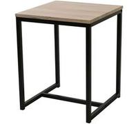 Urban Living - Table à café industrielle Loft - 40 x H. 50 cm - Marron naturel - DOCK Marron G