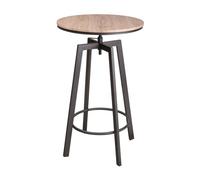 Table haute ronde design industriel