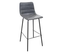Urban Living Tabouret de Bar Industriel Brooklyn - H. 92 cm - Gris