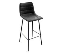 Urban Living Tabouret de Bar Industriel Brooklyn - H. 92 cm - Noir