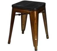 Urban Living - Tabouret vintage Liv H46 cm - Métal doré - LIV Doré G