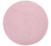 Urban Living - Tapis rond effet corde enfant Judy - Diam. 90 cm - Rose et filament doré - Judy Rose G