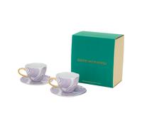 URBAN NATURE CULTURE Coffret cadeau Good Morning Cappuccino mug & soucoupe. lot de 2 Valuri violet