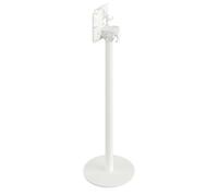 Urban - Table de bar, structure blanche + plateau HPL noir Ø70 cm, 1 pièce