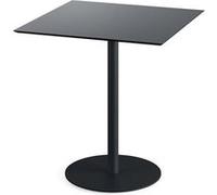 Urban - Table de terrasse, structure noire + plateau HPL noir, 70 x 70 cm, 1 pièce