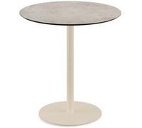 Urban - Table de patio avec piètement couleur sable et plateau en stratifié haute pression Moonstone Ø70 cm, 1 pièce