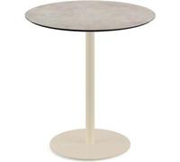 Urban - Table de patio avec piètement couleur sable et plateau en stratifié haute pression Moonstone Ø70 cm, 1 pièce