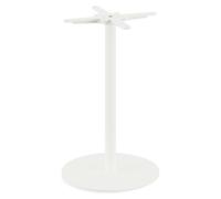 Urban - Table de terrasse, structure blanche + plateau HPL noir, Ø70 cm, 1 pièce
