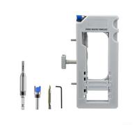 UrbanHui Gabarit de charnière de porte à routeur pour une installation efficace des tâches de menuiserie résidentielles et commerciales (gris)