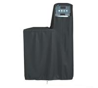 UrbanHui Housse d'adoucisseur d'eau 162 x 101 x 40 cm en tissu Oxford imperméable avec fenêtre transparente pour protection de jardin - Noir (210D)