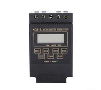 UrbanHui KG316T Interrupteur minuterie numérique pour équipement électrique AC 110 V 220 V Contrôleur marche/arrêt automatique avec écran LCD pour lampadaires, panneaux néon, appareils industriels