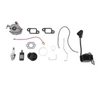UrbanHui Kit Carburateur pour Tronçonneuse - Bobine d'allumage, Filtre à Carburant, Tiges d'accélérateur & Choke Rods, Joints - Compatible avec 017, 018, MS170, MS180
