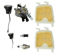 UrbanHui Kit carburateur pour tronçonneuse MS171 MS181 MS211 C1Q-S119 C1Q-S268 avec filtre à air et bouchon de carburant Spark Pièces de rechange