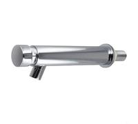 UrbanHui Robinet de lavabo mural en laiton à fermeture automatique avec bouton poussoir pour économie d'eau et mitigeur d'évier de salle de bain temporisé (4,5 cm)