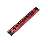 UrbanHui Support de rail pour douilles 6,35 mm, 1,27 cm, avec réglage de la boucle lisse et trous d'extrémité pour un porte-outils sécurisé ou un montage mural (B)
