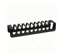 UrbanHui Support de rangement d'échantillons en métal robuste 8/12 emplacements pour carrelage, marbre, pierre de quartz, panneau de porte et échantillons de matériau de panneau (420 x 95 x 60 mm)