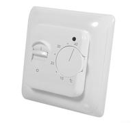 UrbanHui Thermostat mécanique mural 220 V 16 A Plage de température réglable 5-40 °C Capteur externe IP20 Contrôle programmable pour chauffage électrique au sol Chauffage intérieur