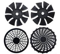 UrbanHui Ventilateur de refroidissement à compresseur d'air 980 W 1100 W à | Roue de soufflerie en plastique noir, matériau plastique, léger, robuste, facile à installer, pour compresseurs 980 W-1500 W