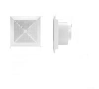 UrbanHui Ventilateur silencieux pour salle de bain et cuisine, boîtier en ABS économe en énergie, extracteur d'air à faible bruit et à haute CFM, blanc (25,4 cm)