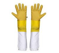 Urbansbee Gants d'apiculture - Gants longs résistants en cuir pour apiculture, protection durable et confortable pour les mains et les avant-bras, parfaits pour apiculteurs et jardinage (9, 2001)