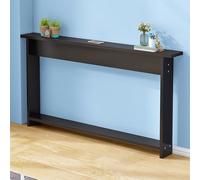 UrbanUp Meuble Derriere Canapé Table Console en Bois Derrière Canapé, Taille et Couleur Personnalisées Table Étroite avec Barre de Support, Gain de Place Derrière(Style B,80x10x65CM (31.5x4x25.6))