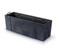 Urbi Case Beton Effet W Pot, Dimensions (mm) 580x180x195, couleur anthracite