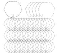 URHRHU 48 Pièces Anneaux de Fixation à Ressort de Lampe pour Spot GU10 MR16 | Anneaux à Ressort de Retenu Anneau Clips pour Ampoule Halogène LED ou Spot Encastré Argenté