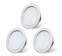 URing LED Spot 12V Encastrable, Spot LED Encastrable 12V Dimmable 3,5W 3000K blanc chaud 300LM Extra Plat, encastré lampe plafonnier Lumières pour meuble Camping-Car Caravane Bateau Salon,Lot de 3