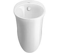 Urinoir à aspiration Duravit White Tulip 2817302000 32x34cm, entrée par l'arrière, sans rebord, sans mouche, blanc HygieneGlaze