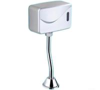 Urinoir automatique mural avec capteur infrarouge, robinet de chasse d'eau intelligent en cuivre avec mode double chasse d'eau, distance de détection réglable, fonctionne avec piles pour salle de bain